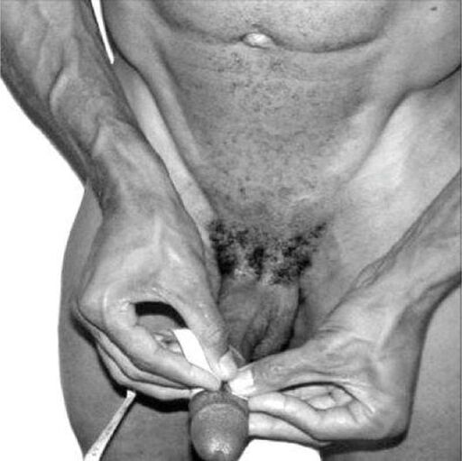 měření penisu před zvětšením