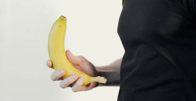 masáž pro zvětšení penisu na příkladu banánu